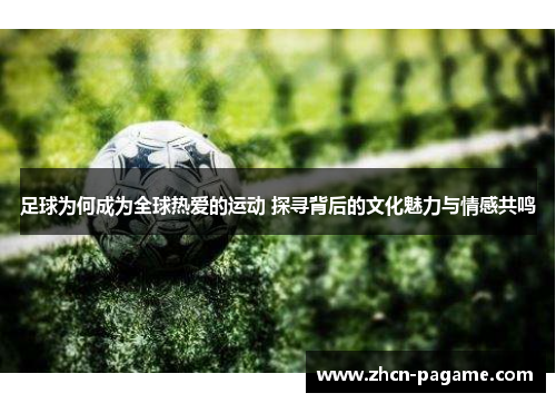 足球为何成为全球热爱的运动 探寻背后的文化魅力与情感共鸣
